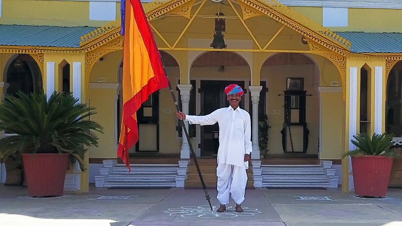 Roop Niwas Palace heritage hotel Nawalgarh Shekhawati region photo of the King of smiles