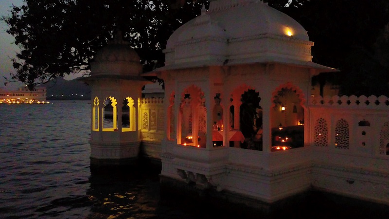 Udaipur Hotel Amet Haveli photo of the location for your romantic dinner at Badi Mahal